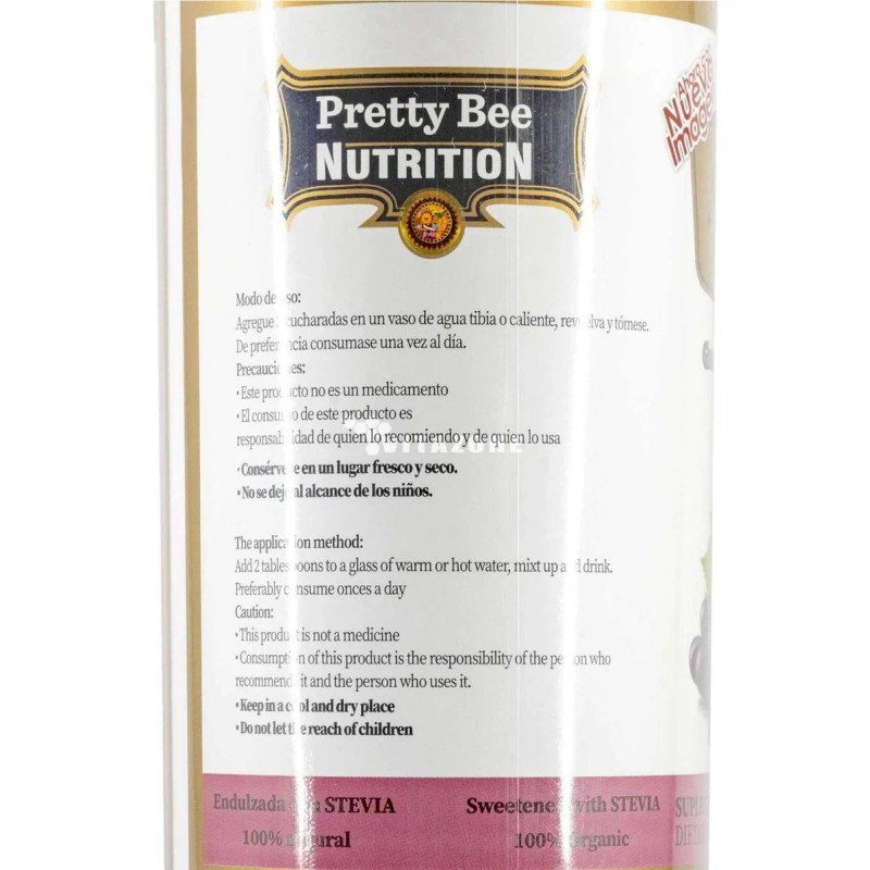 Grenetina Hidrolizada Sabor Uva 100% Natural 500 Grs Pretty