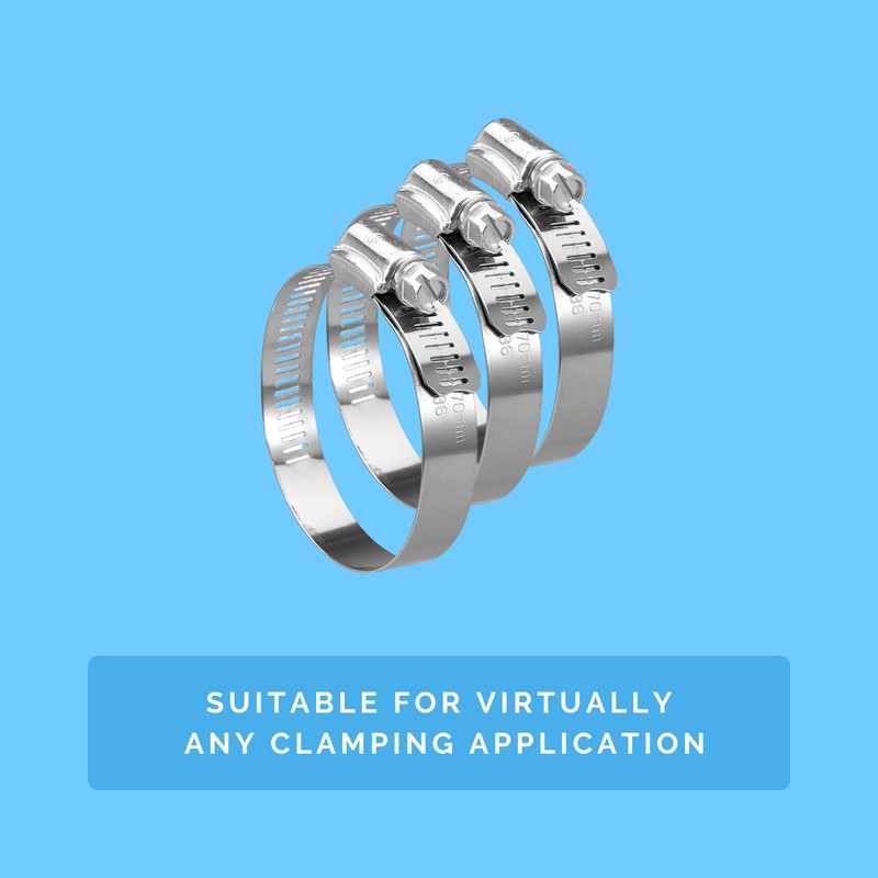 Koehler KE36BX Enterprises - Abrazadera para manguera (10 unidades), Plateado,