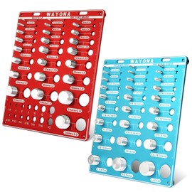 Wayona 66 Nut and Bolt Thread Checker - 27 Standard and 25 Metric Bolt Thread Gauge & 14 Drill Bit Gauge, Nut and Bolt Size Finder Tool, Wall-Mountable Bolt and Nut Identifier Gauge with Dual Scales
