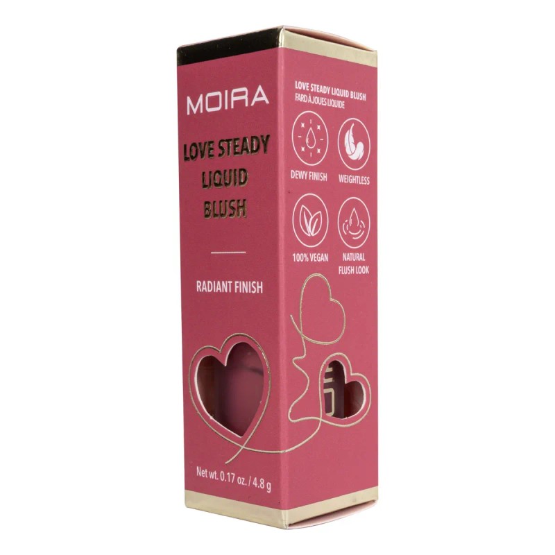 Rubor Líquido Matte Y Luminoso Love Steady Moira Cosmetics Tono