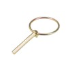 sourcing map Linch Pin with Ring - 6mm x 45mm