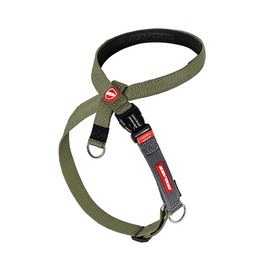 EZYDOG Crosscheck Training Harness | Anti Pull Harness, Dog Harness for Small, Medium and Large Dogs, Dog Training Accessories, Reflective, Adjustable Size (S, Khaki)
