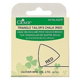 Clover Needlecrafts Triangle Tailors Chalk Red 432-R (3-Pack)