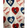 Peanuts VelvetLoft Baseball Hearts Throw Blanket, 60 x 70 inches,