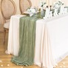 Cheesecloth Gauze Table Runner 90x400CM Large Cheesecloth Table Cloth Soft