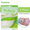 Povihome 10 Pack Clear Toe Spacers, Big Toe Separator (1st/2nd