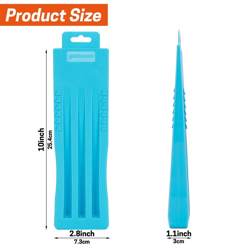 YARDMARIS Tree Felling Wedge, Plastic Logging Wedges with Spikes Forestry