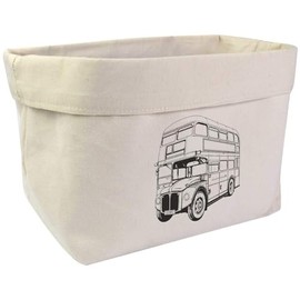Large 'UK Bus' Canvas Organiser/Storage Bag (OR00032159)