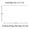 Yaridar (3-Pack 17" x 11" Legal Pads, 25 Sheets/50 Pages