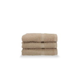 Gabel Guest Towels, Pure Cotton Hydrophilic Sponge, 40 x 60 cm, Greige, Set of 3