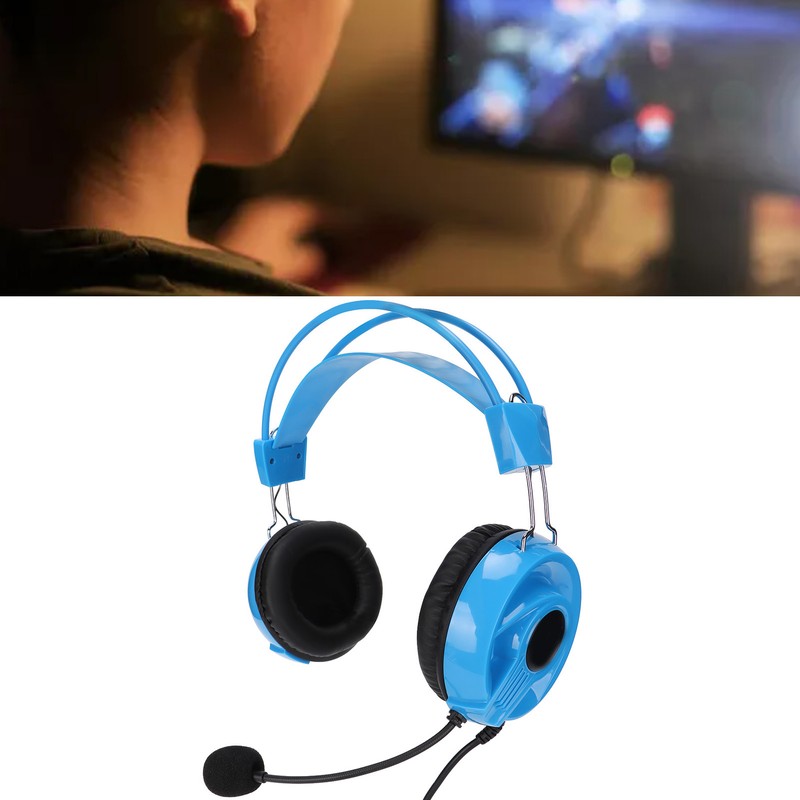 Gaming Headset Wired Comfortable Multifunctional Multicolor RGB Headphone with Omnidirectional
