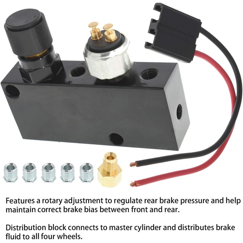 Adjustable Proportioning Valve & Distribution Block Brake Disc/Drum with Five