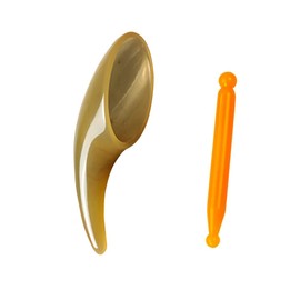 DeaHea 2 Pack Gua Sha Tool Set Scraper Scraping Horn Ergonomic Board GuaSha Body Massage with Manual Acupuncture Pen Pointing Stick Trigger for Blood Moving Arthritis Back Carpel Tunnel Face