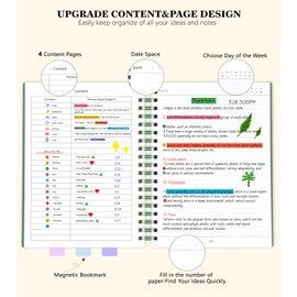 Spiral Notebook Journal, 360 Pages College Ruled Notebooks, Lined Thick Journals for Women Men,B5 Big Spiral Notebooks with 100GSM Paper, Spiral Bound Journal for Writing Work School Green 7.6"×10"