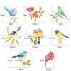 CattleyaHQ Pack of 8 Birds Appliques, Exquisite Embroidered Birds Patches,