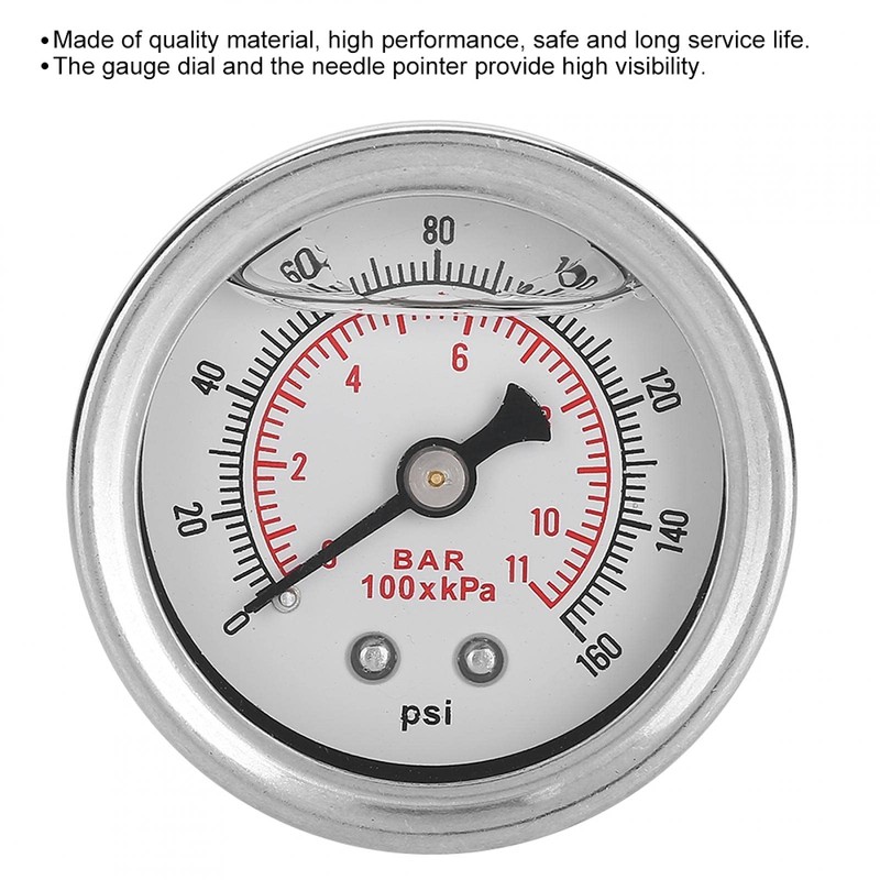 Car Fuel Pressure Gauge Safe Oil Pressure Gauge