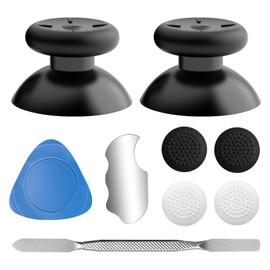 DUXICEPIN 9-in-1 Replacement kit for Meta Quest 2 Controller,Thumbstick,Caps,Triangle Tool&Pry bar-Optimal,Accessories Compatible with Oculus Quest 2