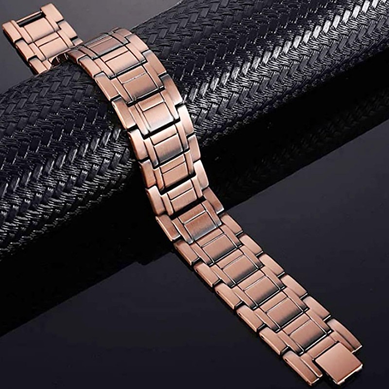PLQ Copper Bracelet for Men, Solid Copper Magnetic Bracelets