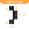 Aocies Screen Door Hinges, Aluminum Matte Black Storm Door Hinge