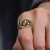 POYAMUSE Cool Thai Silver Tiger Tail Wrap Ring for Men