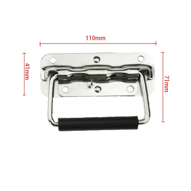 Wohlstand 2 Pcs Metal Chest Handle,Handle Lifting110*41mm,Puller Boxes Chest Handle,Chest
