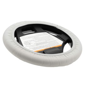 CartSkinz Neoprene Golf Cart Steering Wheel Cover - Universal Fit (13"-15"), Lightweight, Portable, Machine Washable, Trusted by Golf Industry Pros - 19 Silver