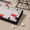 mintcaps Keycaps, 148 Keys White Red Custom Keycap, Cherry Profile