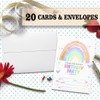 Birthday Party Invitation Cards, Rainbow Happy Birthday Party Invites, Colorful