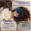 LC-dolida Bluetooth Sleep Mask Headphones for Side Sleeper, Total Blackout