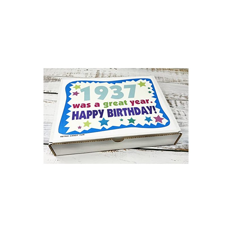 RETRO CANDY YUM ~ 1937 88th Birthday Gift Box of