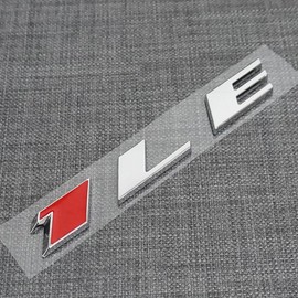Tomilia 2Pcs New 1LE Emblem Badge Letter Rear Side 1LE Sticker Replacement for Camaro (Chrome), EI-SilveCutom#2