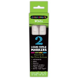 Chalk Brights White Liquid Chalk Markers - 2-Pack