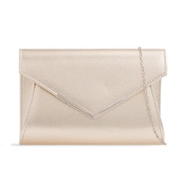 Leah Ward Women's Clutch Bag Wedding Evening Wedding Clutch Bag Prom Night Out 2121 (Gold 436)