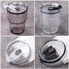 4 Pack Replacement Lids for 20 oz Tumbler, White, Black