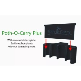 Poth-O-Carry™ Plus: Pothos Holder with Open Face Technology for Easy Propagation - rimmed tanks up to 1.5"