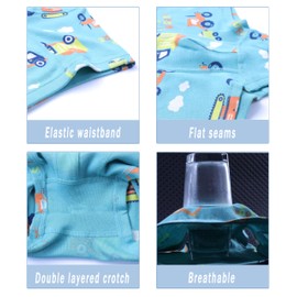 Boboking Boy Excavator Underwear Comfortable Boxer Briefs 12 Pack 12Years