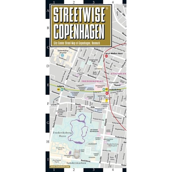 Streetwise Copenhagen Map: City Center Street Map of Copenhagen, Denmark