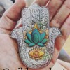 Hamsa Lotus in The Palm Silicone Soap Mold Khamsah Hamsa