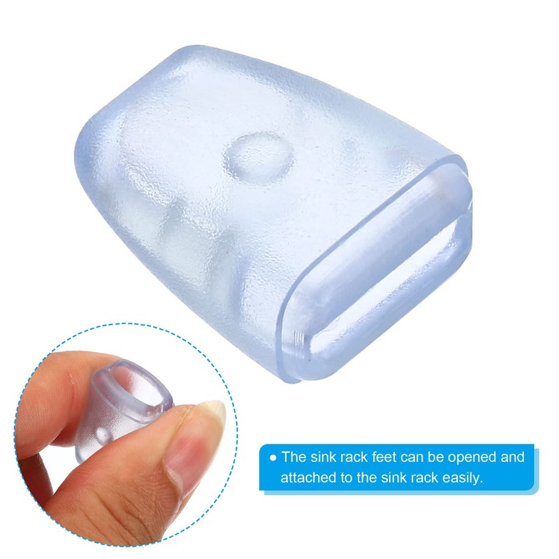 PATIKIL Kitchen Sink Rack Feet, 30 Pack 22x17x10mm Plastic Sink