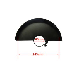 Trade-Shop Protective Cover Metal Protective Cover with 60 mm Attachment for 230 mm Angle Grinder Flex