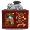 Atigrado Dog Urns for Ashes Wooden Red Pet Urns for
