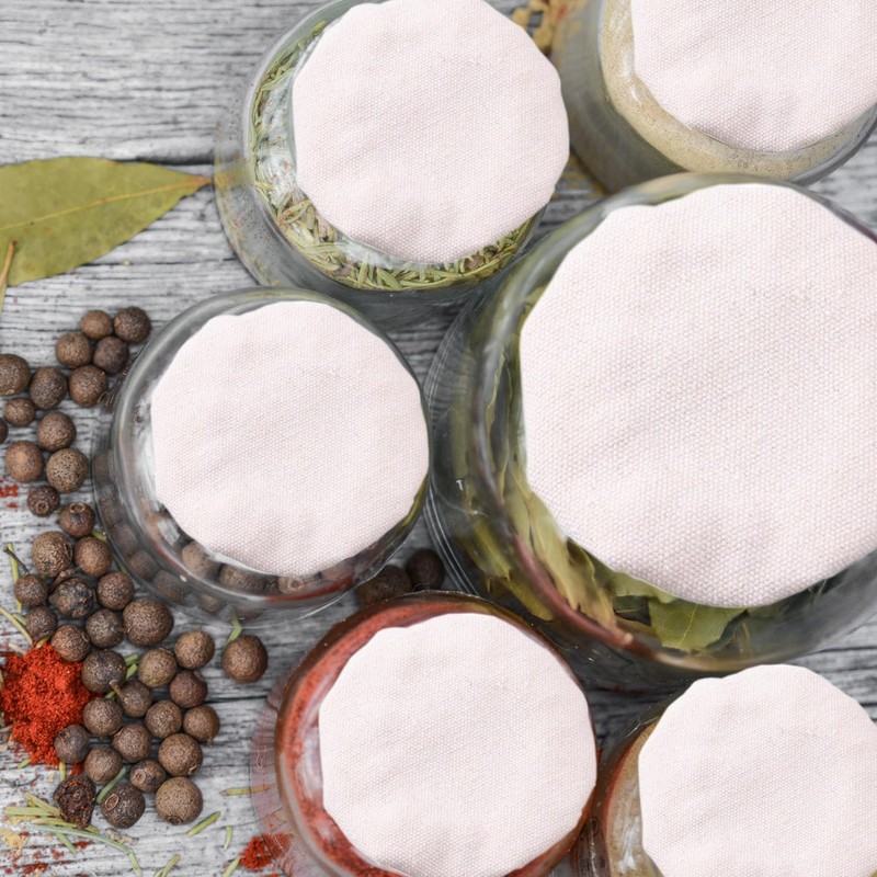 BakeMaster 6 Pack Sourdough Cover Reusable Fermentation Lids for Jars