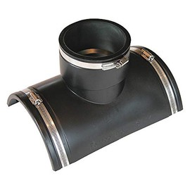 4" Flexible Tap Saddle Tee,Fits 6" Pipe