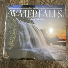 DOLGEN 2022 Waterfalls 16 Month Calendar 11”x 10”- NEW