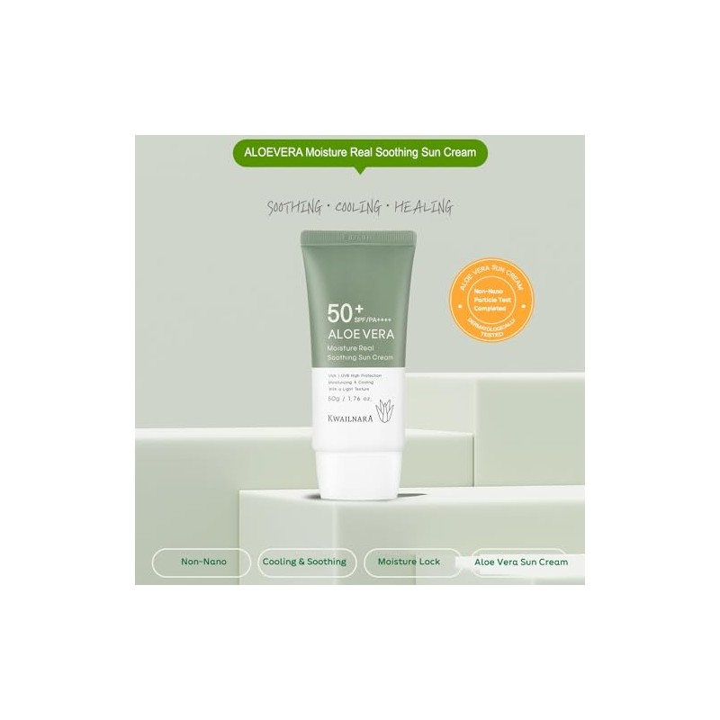 WELCOS Kwailnara Aloe Vera Moisture Crema Solar Calmante Real |