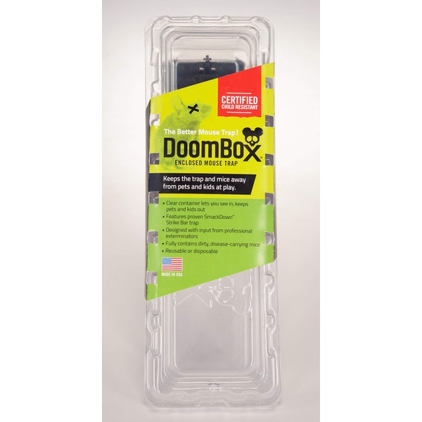 DoomBox Clear Enclosed Mouse Trap | Highly Effective and Keeps