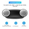 Spectsun Lighting 1 Pack Led Black Emergency Light with Battery