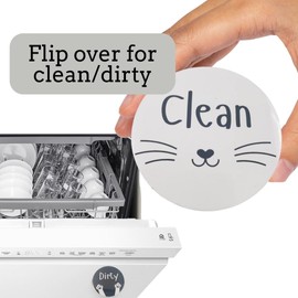 Dishwasher Magnet Clean Dirty Sign Funny, Dishwasher Sign Clean Dirty Magnetic, Clean and Dirty Dishwasher Magnet, Clean/Dirty Dishwasher Magnet, Cat Dishwasher Magnet, Cat Kitchen Decor, Whiskers