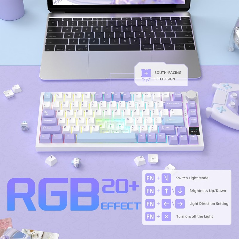 Attack Shark ajazz AK820 Pro Wireless Mechanical Gaming Keyboard Hot