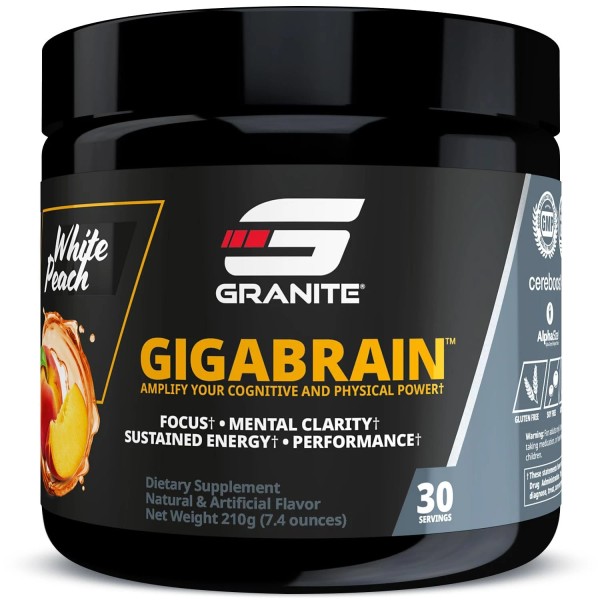 Granite Nutrition GigaBrain Nootropic Energy Powder – Cereboost Alpha-GPC &